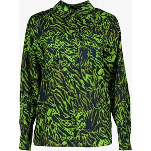 TwoDay dames blouse groen/zwart met print - Maat M