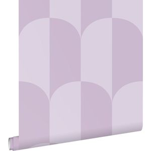 ESTAhome behang art deco bogen lila paars - 0.53 x 10.05 m - 139993