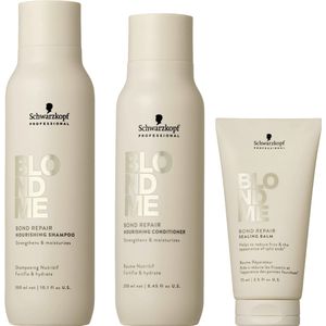 Schwarzkopf - Blond Me - Nourishing Shampoo, Conditioner & Leave-in - Set