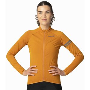 AGU - Thermo Fietsshirt Lange Mouwen Essential Dames - Maat M Kleur Oranje - Materiaal: 100% Polyester Summerit Super Soft