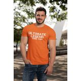 Trui - T shirt met lange mouw - Jongens - Oranje - Snoopy hockey - 6 maand 68