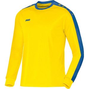 Jako Striker Voetbalshirt Lange Mouw Kinderen - Citroen / Royal | Maat: 164