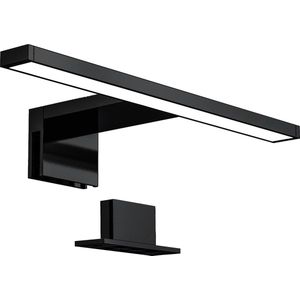 B.K.Licht - LED Spiegellamp - zwart - badkamerlamp - spiegelverlichting - l:30cm - IP44 - 4.000K - 780 Lumen - 5W LED