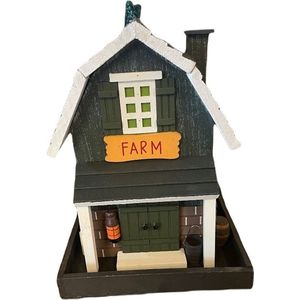 Homestyle Deco - Vogelvoederhuis Hangend - Voederhuis - 19x19x25 cm - vogelhuis - vogelhuisje