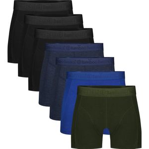 Boxershorts Rico (7-pack) - Zwart, Jeans Melange, Blauw & Army XL