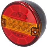 LED achterlicht unit / rem / knipperlicht - Rond-12/24volt-Hamburger Led achterlicht-FEBI-140mm