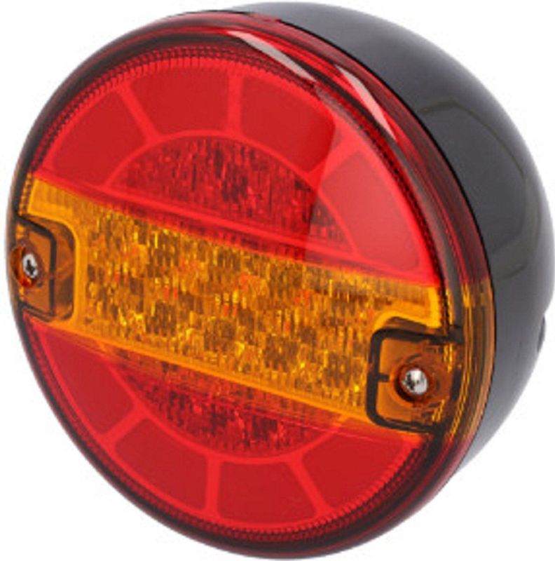 LED achterlicht unit / rem / knipperlicht - Rond-12/24volt-Hamburger Led achterlicht-FEBI-140mm
