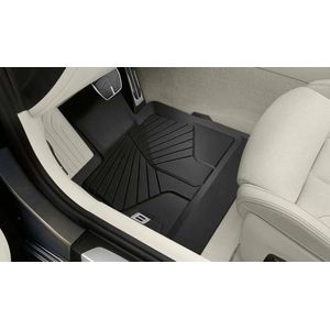 Rubberen Automatten Voorzijde voor BMW 8 Serie (G14/G15/G16) & M8 (F91/F92/F93) - Tweedelig - Slijtvast - Incl. Klittenbandpluggen - Linker Stuur - Zwart - Thermoplastische Elastomeren