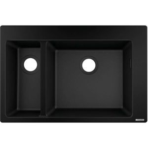 Hansgrohe Spoelbakken - Inbouwspoelbak graniet S510-F635, zwart grafiet 43315170