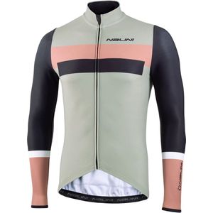 Nalini - Heren - Fietsshirt - Lange mouwen - Wielrenshirt - Najaar - Winter - STELVIO LS JERSEY - BRUMA/GREEN - M