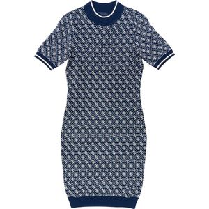 Guess SS Lise 4g Logo Sweater Dress Dames - Cave Blue and Pearl - Maat M