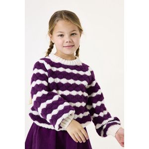 GARCIA - Effen Trui - Paars - Lange Mouw
