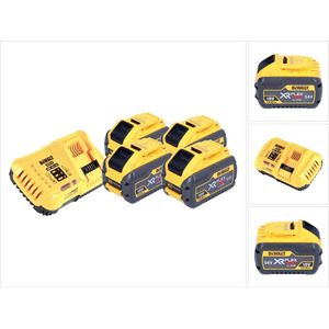 DeWalt DCB 118 Y4 accu starterset 18 V / 54 V 4x XR FLEXVOLT accu 12 Ah + oplader