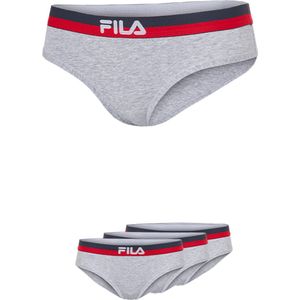 Fila Urban Brief Slip Gekleurde Waistband - Maat L - 3 Pack - Grijs