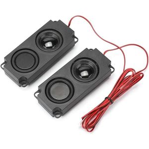 Allecto plus - Draagbare luidspreker met zware bas - 5W 8Ohm - Zwart - Audio Cavity 40mm - Dual speaker voor TV Monitor