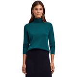 FALKE - Favorites X-Fine Roll Neck - Coltrui - Groen - Dames