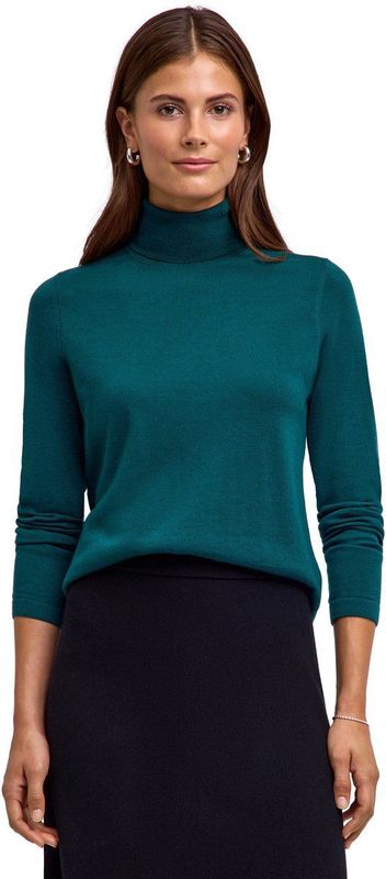 FALKE - Favorites X-Fine Roll Neck - Coltrui - Groen - Dames