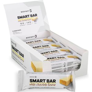Body & Fit Smart Bars Proteine Repen - Protein Bar Witte Chocolade - 12 eiwitrepen (12 x 45 gram)