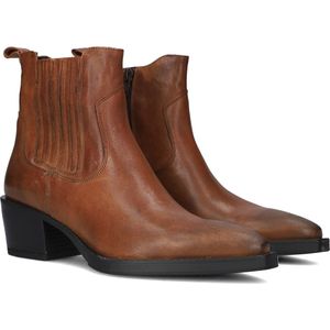 BLASZ 34 Enkellaarsjes - Enkelboots met rits - Dames - Bruin - Maat 37