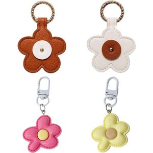 Magnetische hoedclips in bloemenvorm - 2-pack, reisaccessoires voor dames - wit, moderne sleutelhanger .