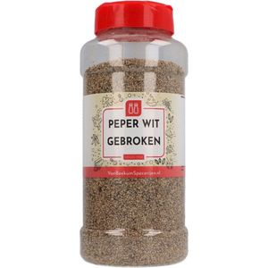 Van Beekum Specerijen - Peper Wit Gebroken - Strooibus 500 gram