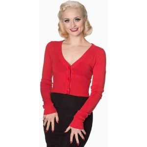 Banned Retro - 50s Lets Go Dancing - Cardigan - Rood