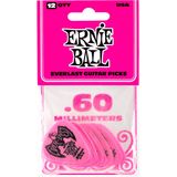 Ernie Ball Plectrums - Everlast - Roze 0.60mm 6 stuks