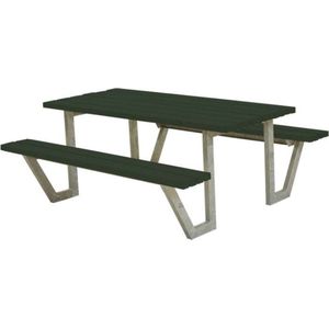 Picknicktafel vuren gegrond groen - Wega 161 x 177 x 73 cm