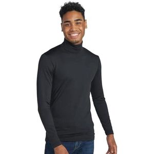 Heren Thermisch Onderhemd met Col, Fleece Thermische Onderkleding, Lange Mouwen Thermisch Shirt, Functionele Onderkleding Top