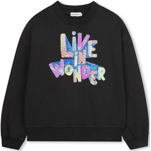 Billieblush - U21550 - Sweatshirt - Zwart - 8 Years - Meisjes