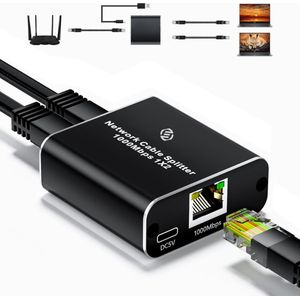 Equivera Internet Splitter - Netwerk Switch - Netwerk Splitter - Internet Switch - Internet Verdeler - Internetsplitter