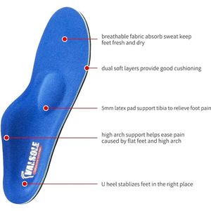 Orthopedische inlegzolen Steunzool inlegzolen Comfortabele Inlegzolen voor platte voeten 44-45