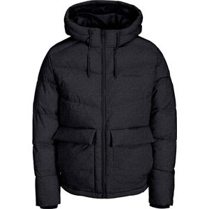 Jack & Jones Jas Jorvesterbro Puffer Jacket Sn 12238849 Dark Grey Melange Mannen Maat - M