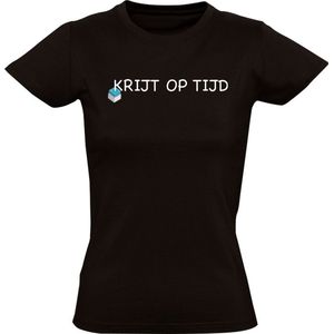 Krijt op tijd Dames T-shirt - biljarten - poolen - snooker