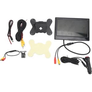 Backup Monitor 7 Inch Low Power Consumption Anti-Overheating 170 Degree Wide Angle Camera System for Trailer (12LED Light Camera)