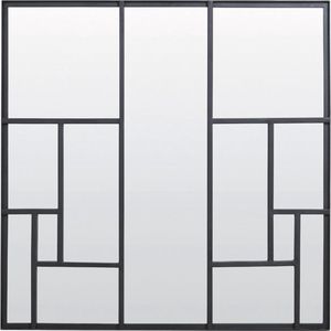 Light & Living - Spiegel REFAR - 80x2.5x80cm - Zwart