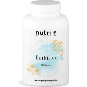 nutri+ - Deflator Capsules - 120 Capsules - Tegen Winderigheid en Opgeblazen Gevoel