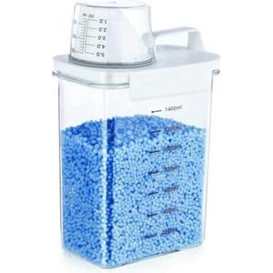 Wasmiddelpods met Maatbeker en Doseerhulp - Luchtdicht en Geschikt voor Waspoeder en Wasparfum