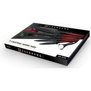 Edënbërg Red Line - Messenset - 6 delig - Non Stick Coating