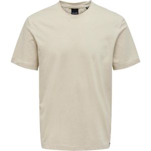 Only & Sons T-shirt Onsmax Life Reg Ss Stitch Tee Noos 22025208 Pelican Mannen Maat - XS