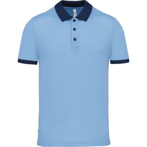 Herensportpolo 'Proact' met korte mouwen Sky Blue/Sporty Navy - L