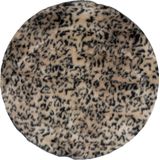 Vloerkleed Donsie Black/Brown Rond ø160 cm