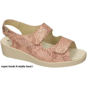 Solidus -Dames - roze-goud metallic - sandalen - maat 40