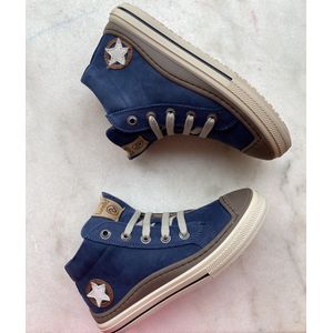 Lunella jongenssneaker blauw met beschermtop maat 31