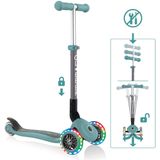 GLOBBER - PRIMO FOLDABLE LIGHTS - Kinderstep - 120/80 mm - ABEC 5 - 3 Wielen - LED Wielen