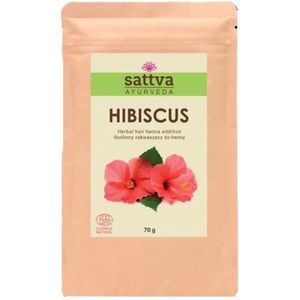 Hibiscus, kruidentoevoeging voor hennakleuring, ayurvedisch, 100% natuurlijk, vegan, 70 gram