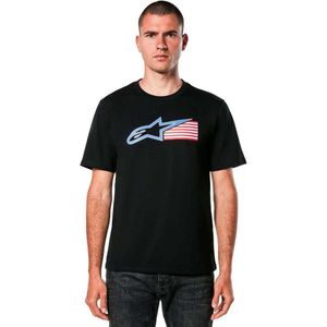 Alpinestars Racing Usa Csf T-shirt Met Korte Mouwen Zwart S Man