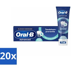Oral-B - Professional – Tandpasta – Tandsteencontrole – Reinigingskristallen – 75 ml - Bulkverpakking - 20 stuks