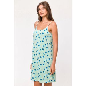 Woody strandkleedje palmbomen - 251-10-BDB-T/946 - maat L