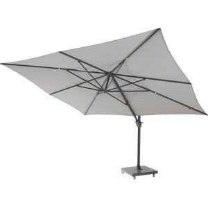 Zweefparasol Hacienda 300x400cm Mid Grey - 4-Seasons